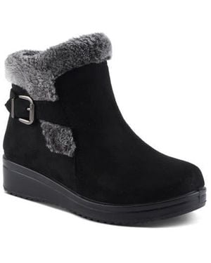 Flexus by Spring Step Santuzza Waterproof Faux Fur Winter Boot - Black