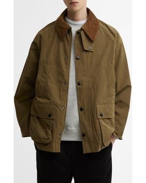 Barbour Oversize Peached Bedale Casual Jacket - Brown