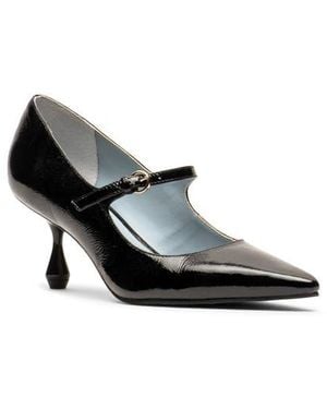 Frances Valentine Naomi Pointed Toe Mary Jane Pump - Black