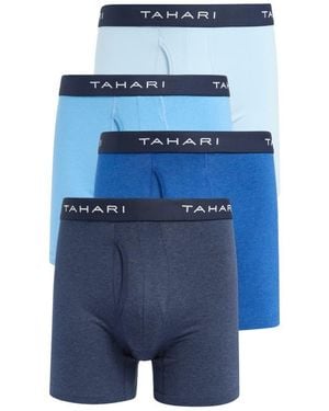 Tahari 4-Pack Stretch Boxer Briefs - Blue