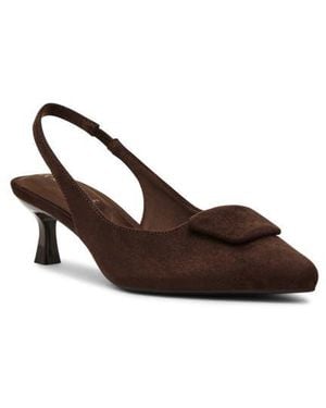 Anne Klein Izanda Pointed Toe Slingback Pump - Brown