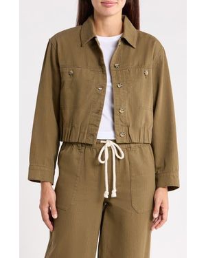 Democracy Bubble Hem Jacket - Green