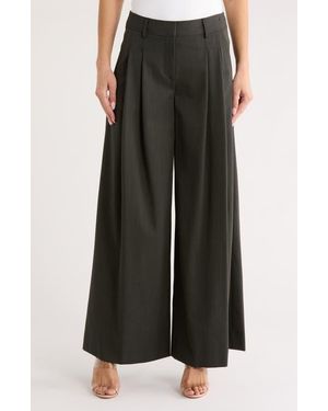 Twp New Didi Wide Leg Wool Blend Pants - Black