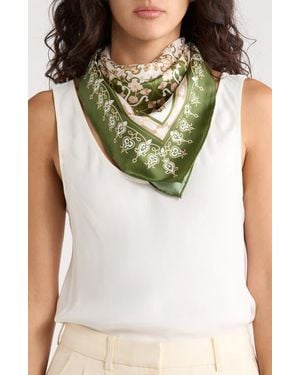 Ted Baker Printed Silk Square Scarf - Green