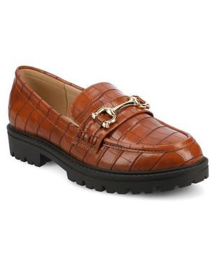 Journee Collection Jessamy Lug Loafer - Brown