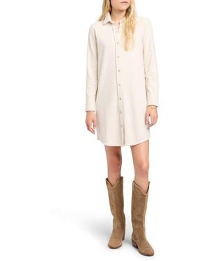 Faherty Legend Sweater Shirtdress - Natural