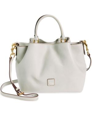 Dooney & Bourke Barlow Leather Satchel - White