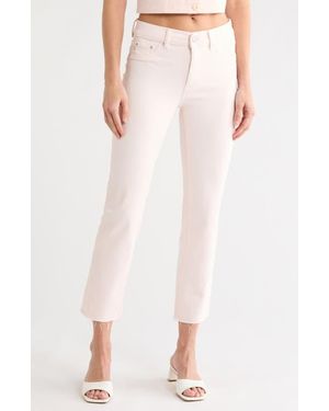 DL1961 Mara Raw Hem Ankle Straight Leg Jeans - Pink