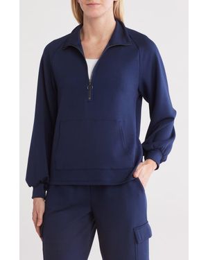 Balance Collection Katie Quarter Zip Sweatshirt - Blue