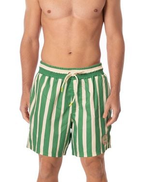 Maaji Sailor Stripe Swim Trunks - Green