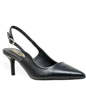 In Touch Footwear Dosie Slingback Kitten Heel Pump - Black