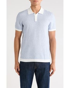 Buffalo David Bitton Worintios Knit Polo - Blue