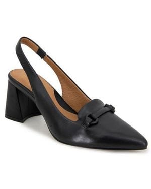 Gentle Souls Dionne Block Heel Slingback Pump - Black