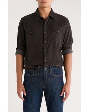 Lucky Brand Western Corduroy Shirt - Black