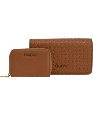 Bebe Otto Crossbody Bag With Matching Wallet - Brown