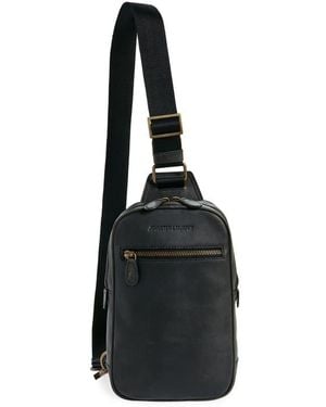 Johnston & Murphy Sling Shoulder Bag - Black