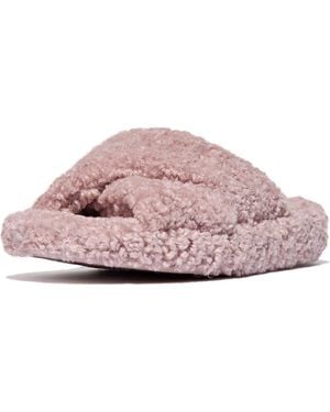 Fitflop Iqushion High Pile Fleece Slipper - Pink