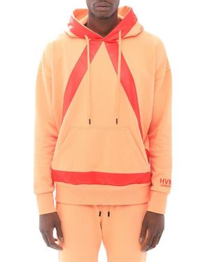 HVMAN Taped Cotton Hoodie - Orange