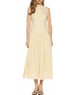 Alexia Admor Solenne Mixed Media Dress - Natural