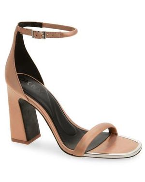 DKNY Walker Ankle Strap Sandal - White