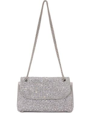 BERNESS Rhinestone Pavé Crossbody Bag - Gray