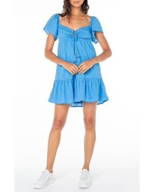 Roxy Salty Breeze Cotton Minidress - Blue