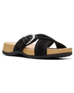 Clarks Reileigh May Slide Sandal - Black