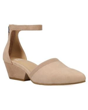 Eileen Fisher Halli Ankle Strap Pump - Natural