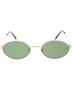 BCBGeneration 58Mm Slim Metal Oval Sunglasses - Green