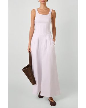 WeWoreWhat Pleated Wide Leg Jumpsuit - White