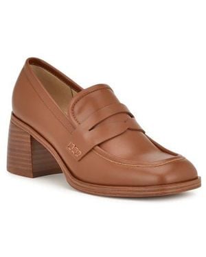 Nine West Avalia Penny Loafer Pump - Brown