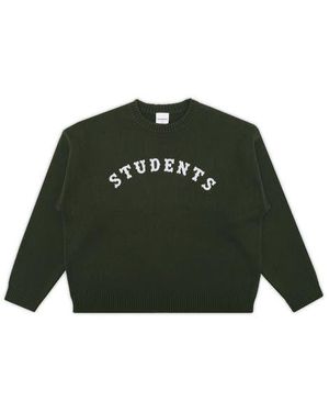 STUDENTS Oakridge Graphic Crewneck Sweater - Green