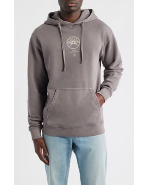 Roark Expeditions Oversize Cotton Graphic Hoodie - Gray