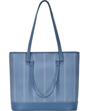 Rachel Zoe Stich Double Handle Tote Bag - Blue