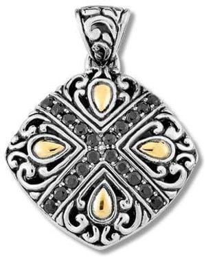Samuel B. 18K & Sterling Pendant - Metallic