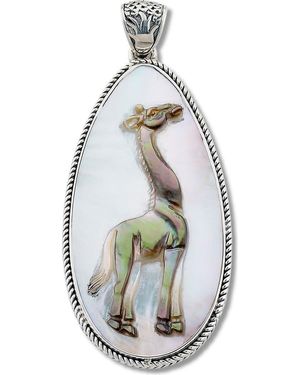 Samuel B. Sterling & Mother-Of-Pearl Giraffe Pendant - White