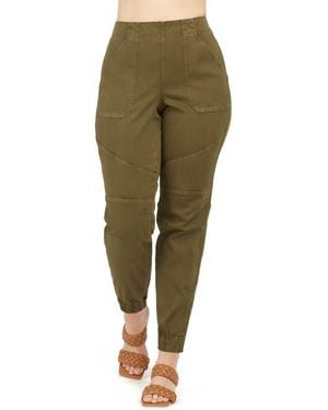 Spanx Stretch Twill Jogger Pants - Green
