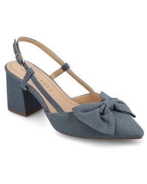 Journee Collection Tailynn Slingback Pump - Blue