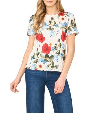 Ted Baker Print Short Sleeve T-Shirt - White