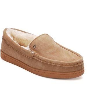 Mykos Harrison Faux Shearling Lined Moc Slipper - Brown
