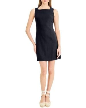 Donna Morgan Square Neck Sleeveless Minidress - Blue