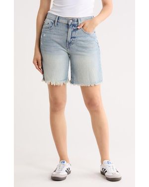 Lucky Brand '90S Loose Cutoff Denim Shorts - Blue