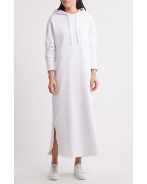 Frank & Eileen James Long Sleeve Hoodie Dress - White