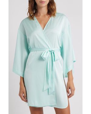 Open Edit Get Ready With Me Satin Robe - Blue
