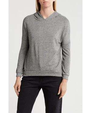 Go Couture Dolman Hoodie Sweatshirt - Gray