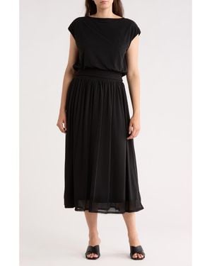 Gemma Jane Knit Top & Midi Skirt Set - Black
