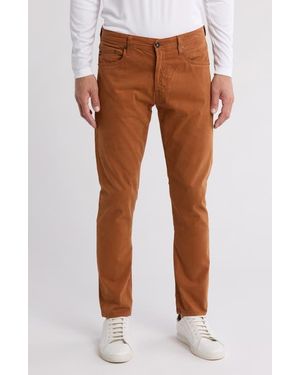 AG Jeans Tellis Stretch Sateen Modern Slim Pants - Brown