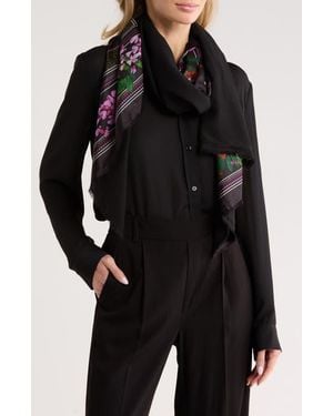 Ted Baker Print Silk Scarf - Black