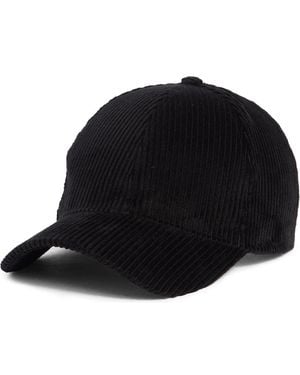David & Young Corduroy Baseball Cap - Black