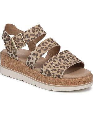 Dr. Scholls Once Twice Platform Sandal - Metallic
